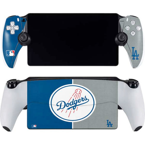 MLB Los Angeles Dodgers Split PlayStation Portal Remote Player Skin