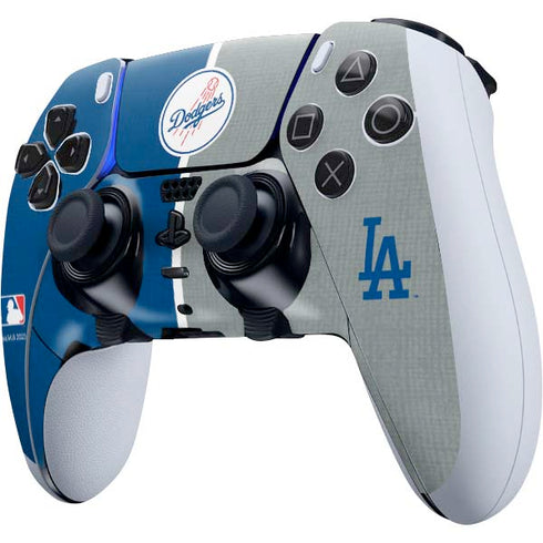 MLB Los Angeles Dodgers Split PS5 DualSense Edge Pro Controller Skin