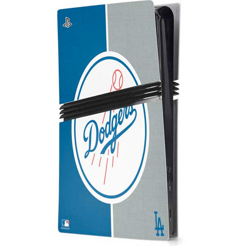 MLB Los Angeles Dodgers Split PS5 Pro Console Skin