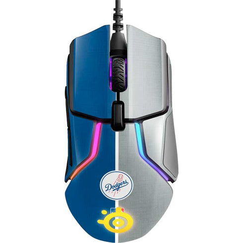 MLB Los Angeles Dodgers Split SteelSeries Rival 600 Gaming Mouse Skin