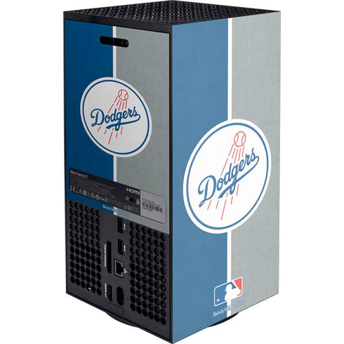 MLB Los Angeles Dodgers Split XBox Series X Digital Edition Console Skin