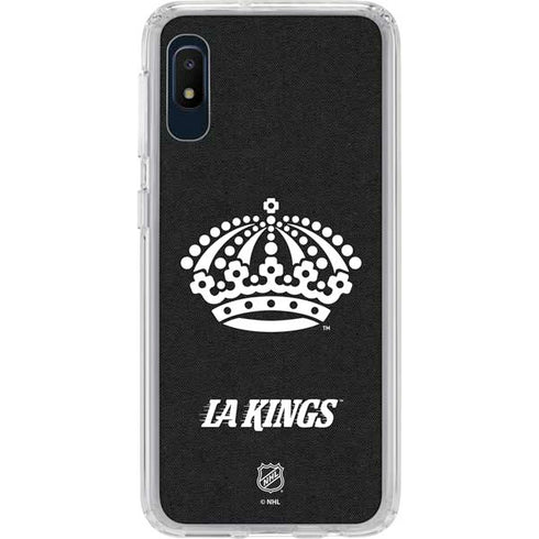 NHL Los Angeles Kings Black Background Galaxy A10e Clear Case
