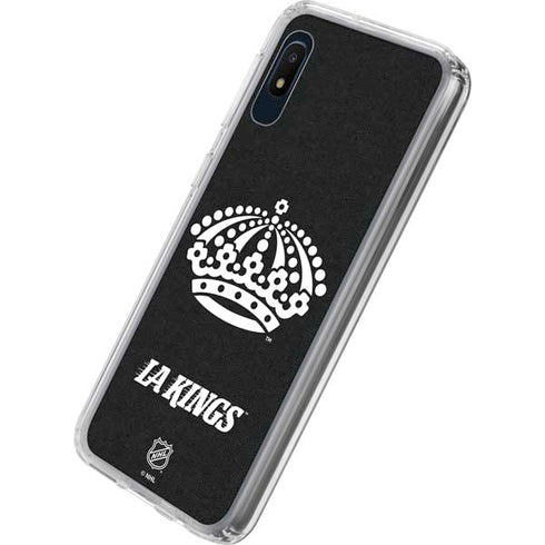 NHL Los Angeles Kings Black Background Galaxy A10e Clear Case