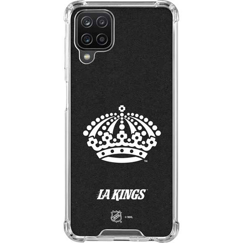 NHL Los Angeles Kings Black Background Galaxy A12 Clear Case