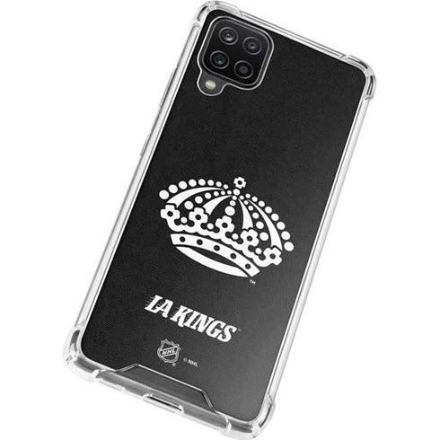 NHL Los Angeles Kings Black Background Galaxy A12 Clear Case