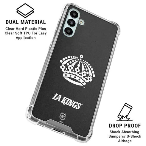 NHL Los Angeles Kings Black Background Galaxy A13 5G Clear Case