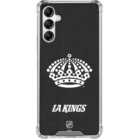 NHL Los Angeles Kings Black Background Galaxy A14 5G Clear Case