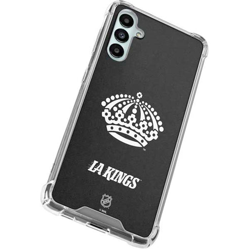 NHL Los Angeles Kings Black Background Galaxy A14 5G Clear Case