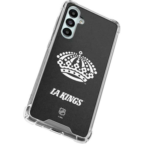 NHL Los Angeles Kings Black Background Galaxy A16 5G Clear Case