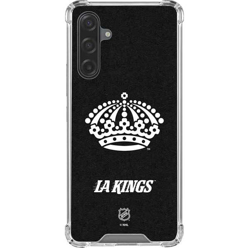 NHL Los Angeles Kings Black Background Galaxy A17 Clear Case