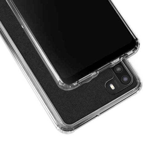 NHL Los Angeles Kings Black Background Galaxy A21 Clear Case