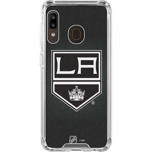 NHL Los Angeles Kings Black Background Galaxy A30 Clear Case