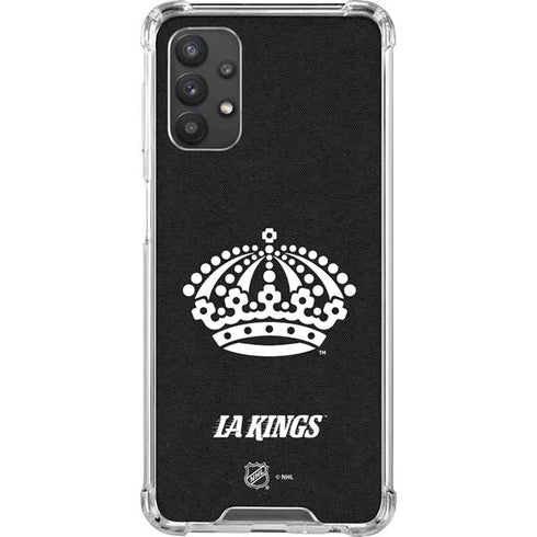 NHL Los Angeles Kings Black Background Galaxy A32 5G Clear Case