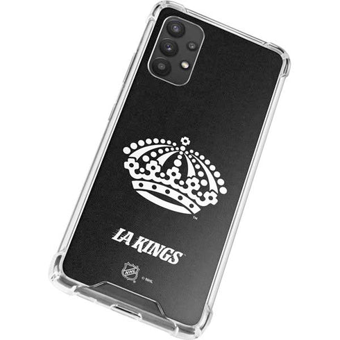 NHL Los Angeles Kings Black Background Galaxy A32 5G Clear Case