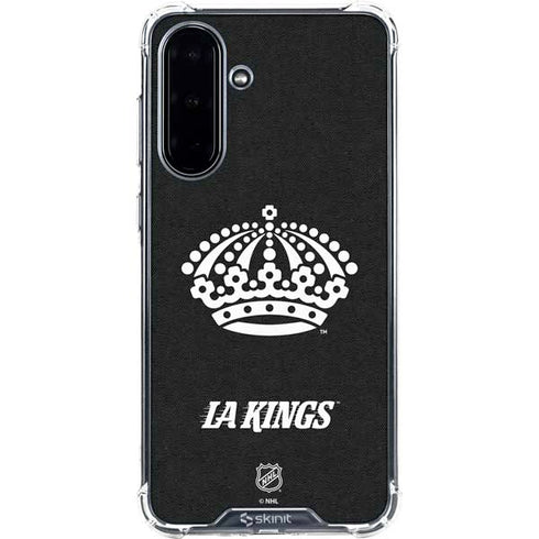 NHL Los Angeles Kings Black Background Galaxy A36 5G Clear Case
