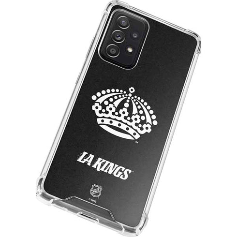 NHL Los Angeles Kings Black Background Galaxy A52 5G Clear Case