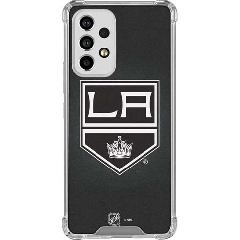 NHL Los Angeles Kings Black Background Galaxy A53 5G Clear Case
