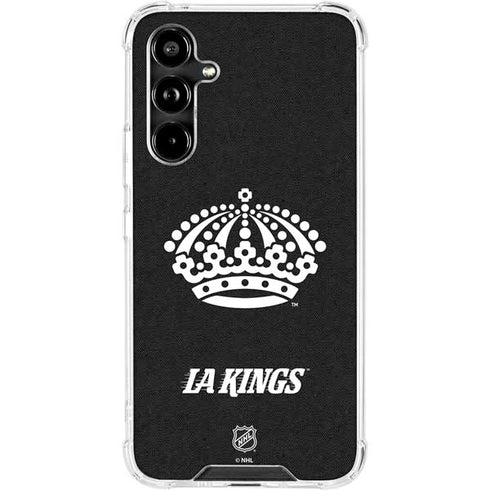 NHL Los Angeles Kings Black Background Galaxy A54 5G Clear Case
