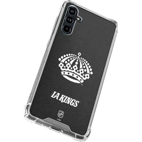 NHL Los Angeles Kings Black Background Galaxy A54 5G Clear Case