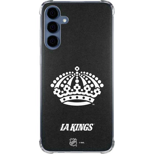 NHL Los Angeles Kings Black Background Galaxy A55 5G Clear Case