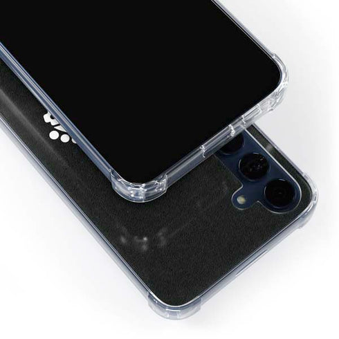 NHL Los Angeles Kings Black Background Galaxy A55 5G Clear Case