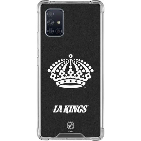 NHL Los Angeles Kings Black Background Galaxy A71 5G Clear Case