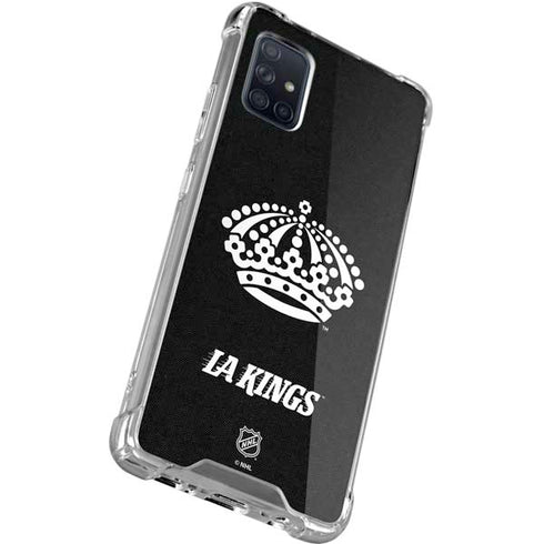 NHL Los Angeles Kings Black Background Galaxy A71 5G Clear Case