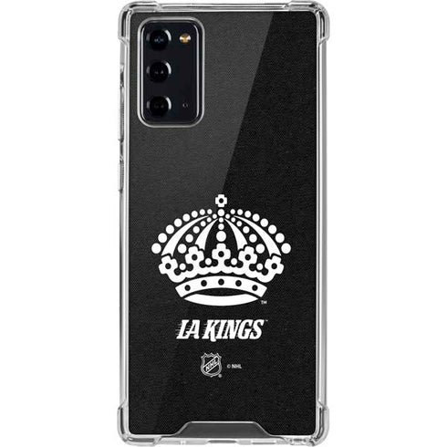 NHL Los Angeles Kings Black Background Galaxy Note20 5G Clear Case