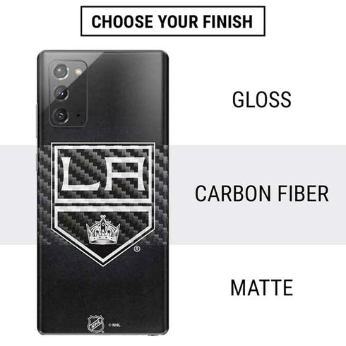 NHL Los Angeles Kings Black Background Galaxy Note20 5G Skin