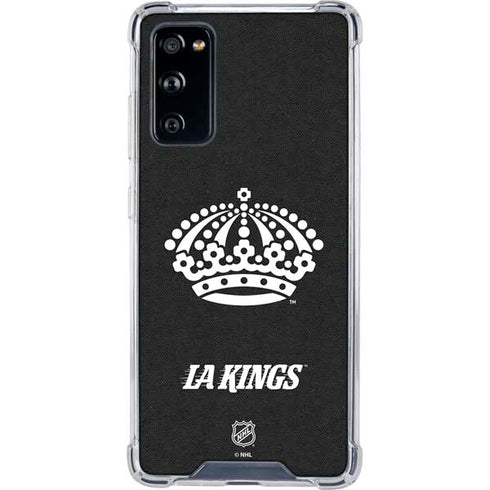 NHL Los Angeles Kings Black Background Galaxy S20 FE Clear Case