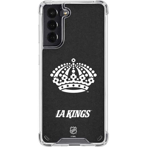 NHL Los Angeles Kings Black Background Galaxy S21 5G Clear Case