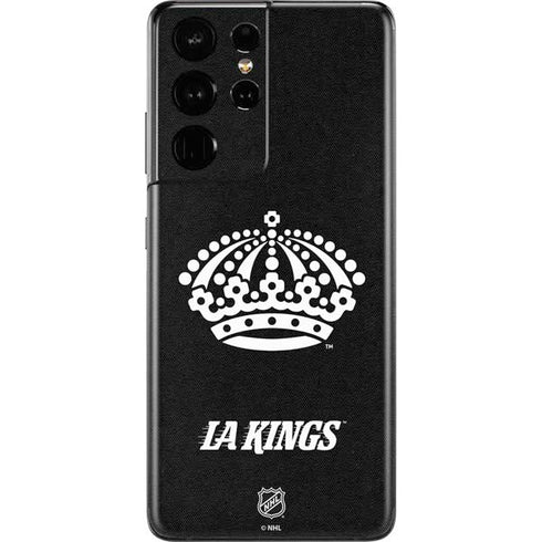 NHL Los Angeles Kings Black Background Galaxy S21 Ultra 5G Skin