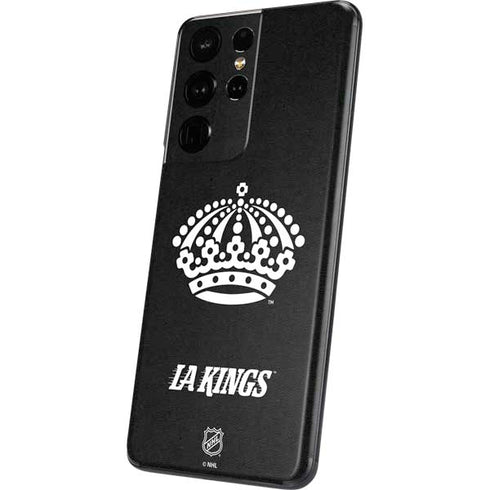 NHL Los Angeles Kings Black Background Galaxy S21 Ultra 5G Skin