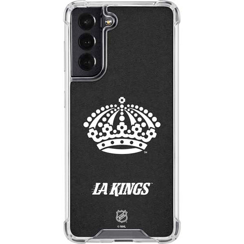 NHL Los Angeles Kings Black Background Galaxy S22 Clear Case