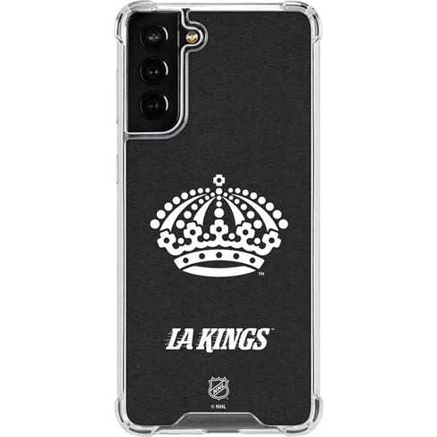 NHL Los Angeles Kings Black Background Galaxy S22 Plus Clear Case