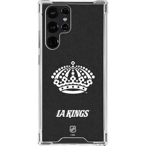 NHL Los Angeles Kings Black Background Galaxy S22 Ultra Clear Case