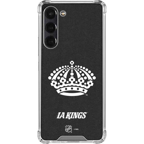 NHL Los Angeles Kings Black Background Galaxy S23 FE Clear Case