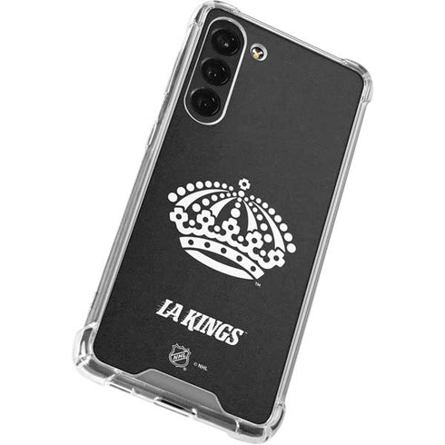NHL Los Angeles Kings Black Background Galaxy S23 FE Clear Case