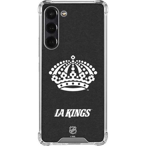 NHL Los Angeles Kings Black Background Galaxy S24 FE Clear Case