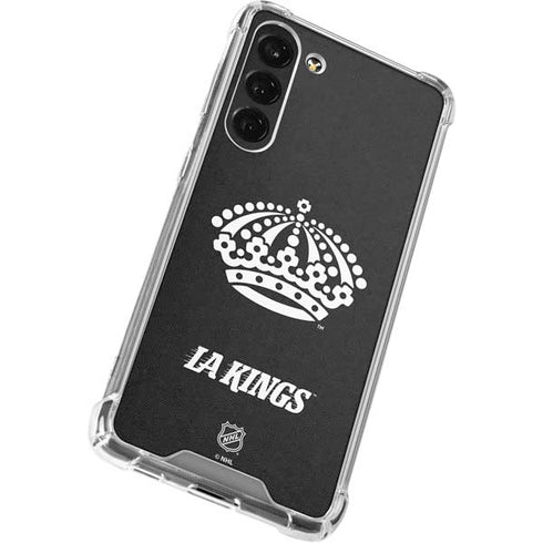 NHL Los Angeles Kings Black Background Galaxy S24 FE Clear Case