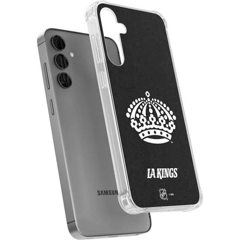 NHL Los Angeles Kings Black Background Galaxy S24 Plus Clear Case