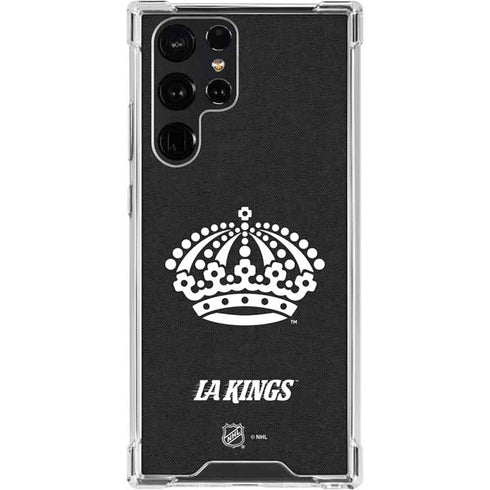 NHL Los Angeles Kings Black Background Galaxy S24 Ultra Clear Case