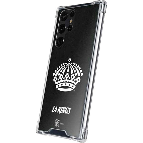 NHL Los Angeles Kings Black Background Galaxy S24 Ultra Clear Case