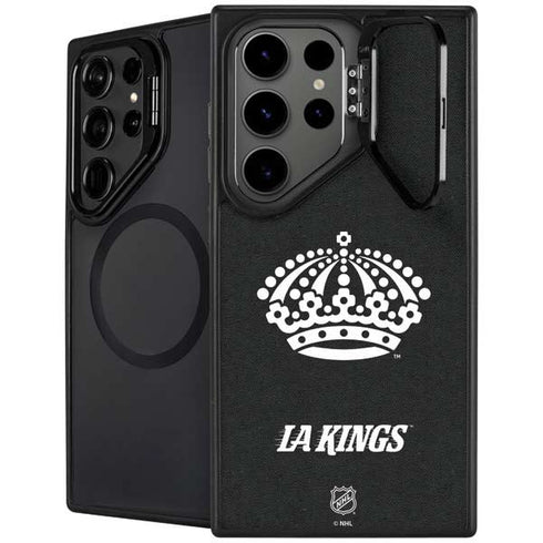 NHL Los Angeles Kings Black Background Galaxy S25 Ultra Kickstand Case
