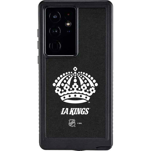 NHL Los Angeles Kings Black Background Galaxy S24 Ultra Waterproof Case