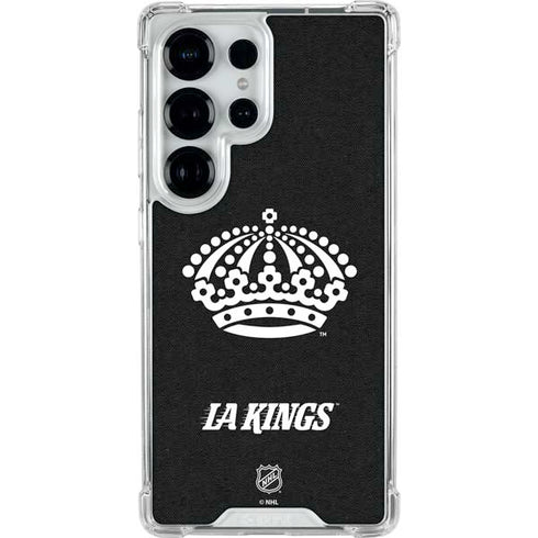 NHL Los Angeles Kings Black Background Galaxy S25 Ultra Clear Case