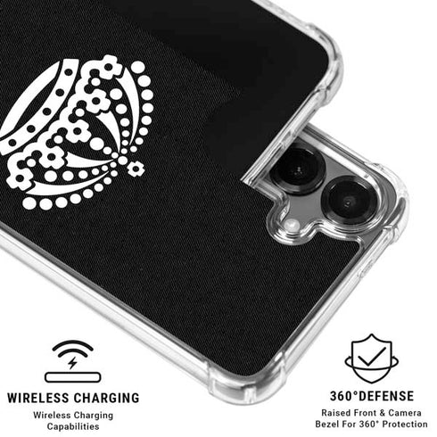 NHL Los Angeles Kings Black Background Galaxy S26 Clear Case
