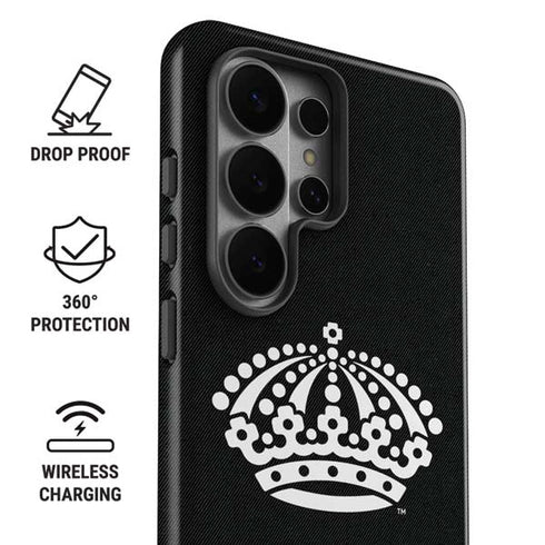 NHL Los Angeles Kings Black Background Galaxy S26 Ultra Impact Case