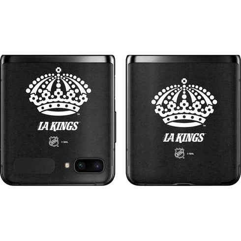 NHL Los Angeles Kings Black Background Galaxy Z Flip Skin
