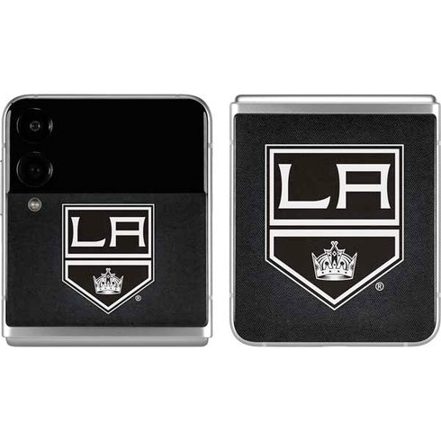 NHL Los Angeles Kings Black Background Galaxy Z Flip4 5G Skin